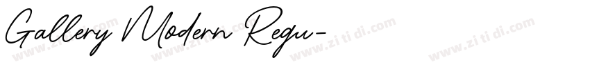 Gallery Modern Regu字体转换